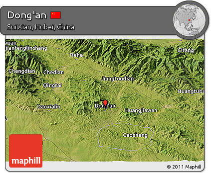 Satellite Panoramic Map of Dong'an