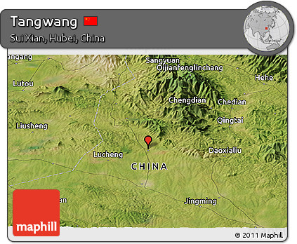 Satellite Panoramic Map of Tangwang