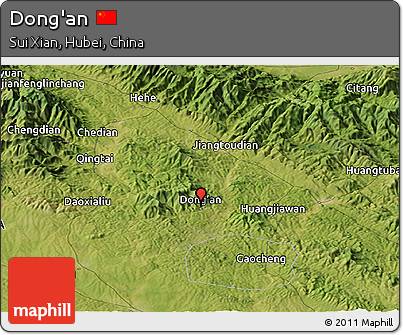 Satellite Panoramic Map of Dong'an