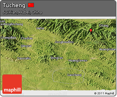 Satellite Panoramic Map of Tucheng