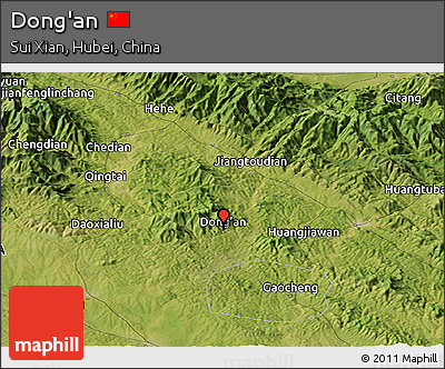 Satellite Panoramic Map of Dong'an