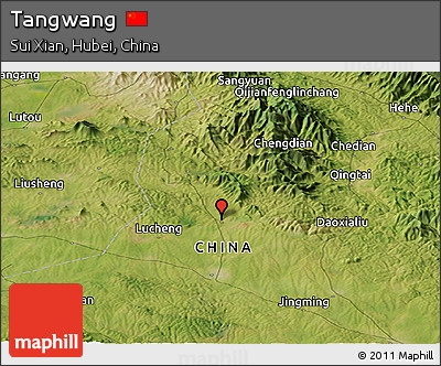 Satellite Panoramic Map of Tangwang