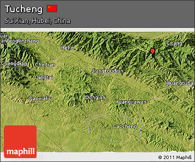 Satellite Panoramic Map of Tucheng