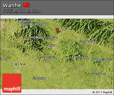 Satellite Panoramic Map of Wanhe