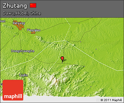 Physical 3D Map of Zhutang