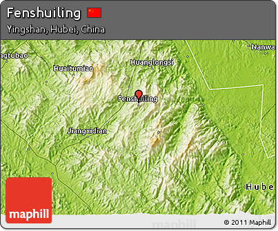 Physical 3D Map of Fenshuiling