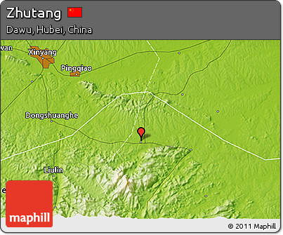 Physical 3D Map of Zhutang