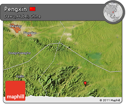 Satellite 3D Map of Pengxin