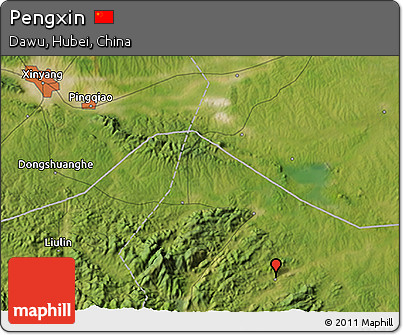 Satellite 3D Map of Pengxin