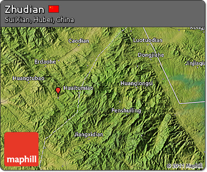 Satellite 3D Map of Zhudian