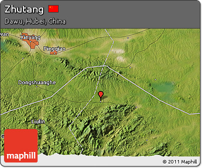 Satellite 3D Map of Zhutang