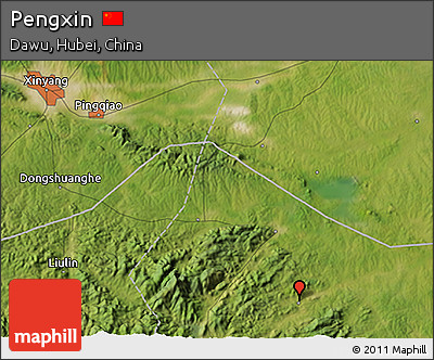 Satellite 3D Map of Pengxin