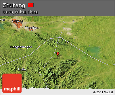 Satellite 3D Map of Zhutang