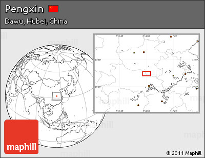 Blank Location Map of Pengxin