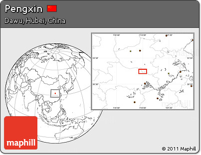 Blank Location Map of Pengxin