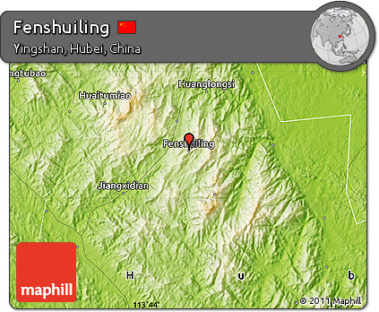 Physical Map of Fenshuiling