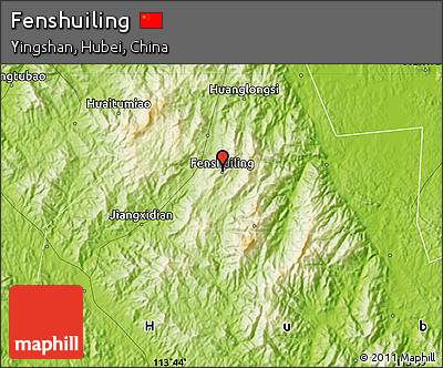Physical Map of Fenshuiling