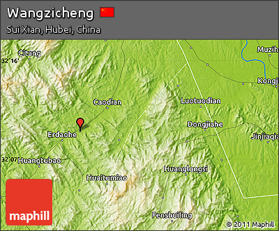 Physical Map of Wangzicheng