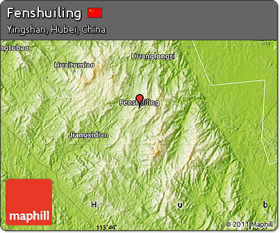 Physical Map of Fenshuiling