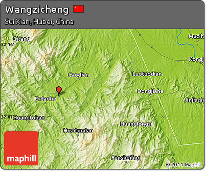 Physical Map of Wangzicheng