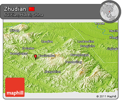 Physical Panoramic Map of Zhudian
