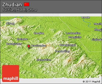 Physical Panoramic Map of Zhudian