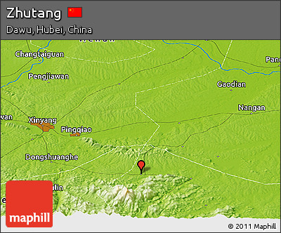 Physical Panoramic Map of Zhutang
