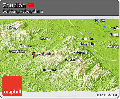 Physical Panoramic Map of Zhudian