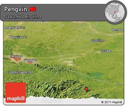 Satellite Panoramic Map of Pengxin