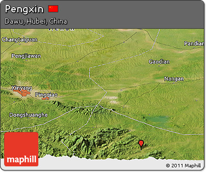 Satellite Panoramic Map of Pengxin