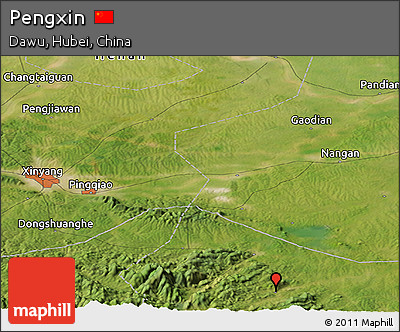 Satellite Panoramic Map of Pengxin