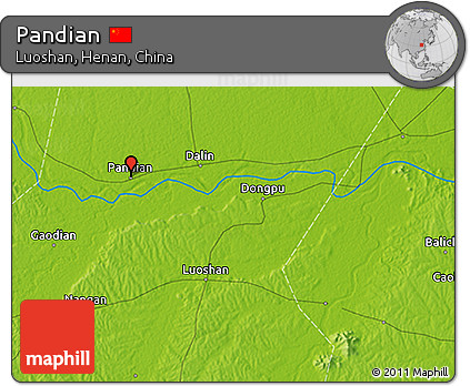 Physical 3D Map of Pandian