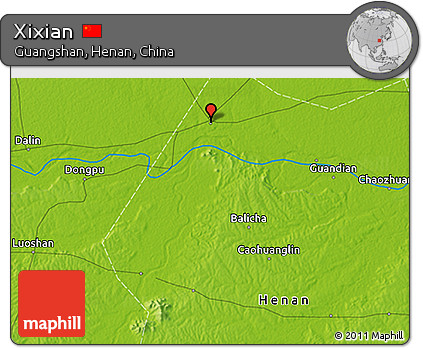 Physical 3D Map of Xixian