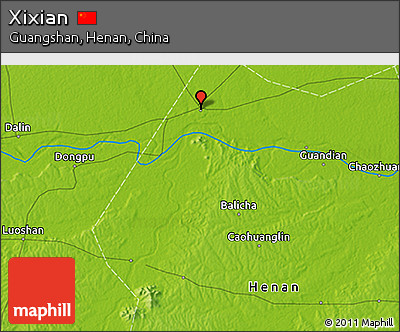Physical 3D Map of Xixian