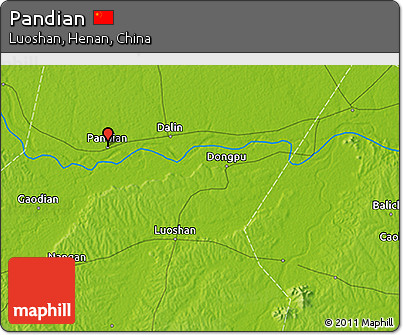 Physical 3D Map of Pandian