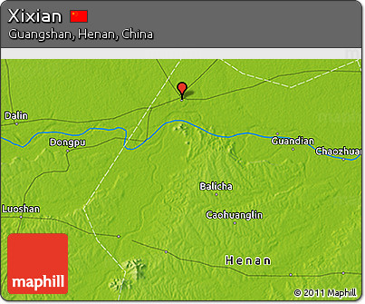 Physical 3D Map of Xixian