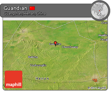 Satellite 3D Map of Guandian