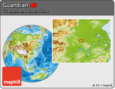 Physical Location Map of Guandian