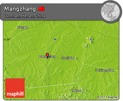 Physical Map of Mangzhang