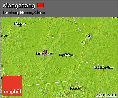 Physical Map of Mangzhang