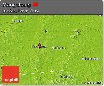 Physical Map of Mangzhang