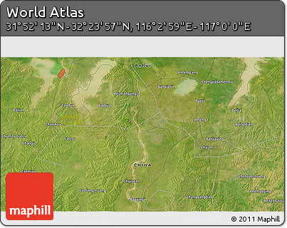 Satellite 3D Map of the Area around 32° 8' 5" N, 116° 31' 30" E