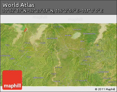 Satellite 3D Map of the Area around 32° 8' 5" N, 116° 31' 30" E