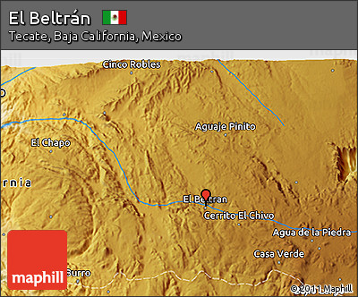Physical 3D Map of El Beltrán