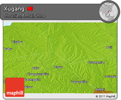 Physical Panoramic Map of Xugang
