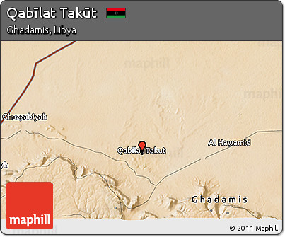Satellite 3D Map of Qabīlat Takūt