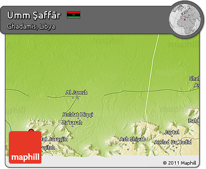 Physical 3D Map of Umm Şaffār
