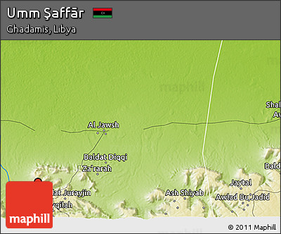 Physical 3D Map of Umm Şaffār