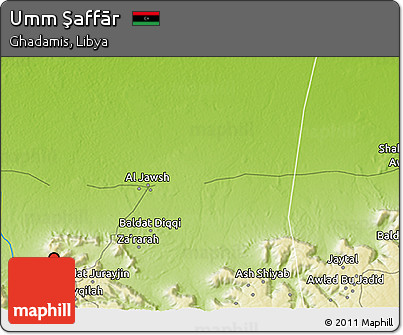Physical 3D Map of Umm Şaffār