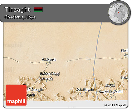Satellite 3D Map of Tinzaght